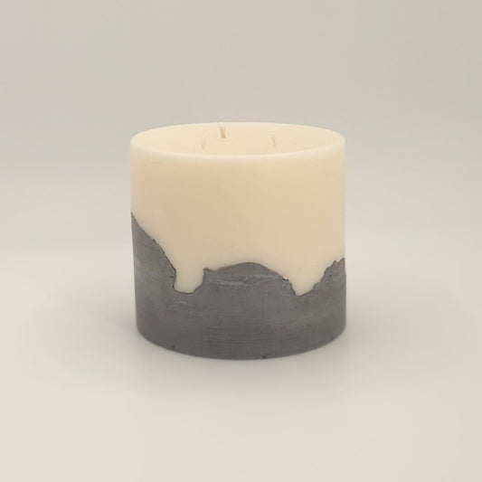 3 Wick Pillar Candle - 14cm